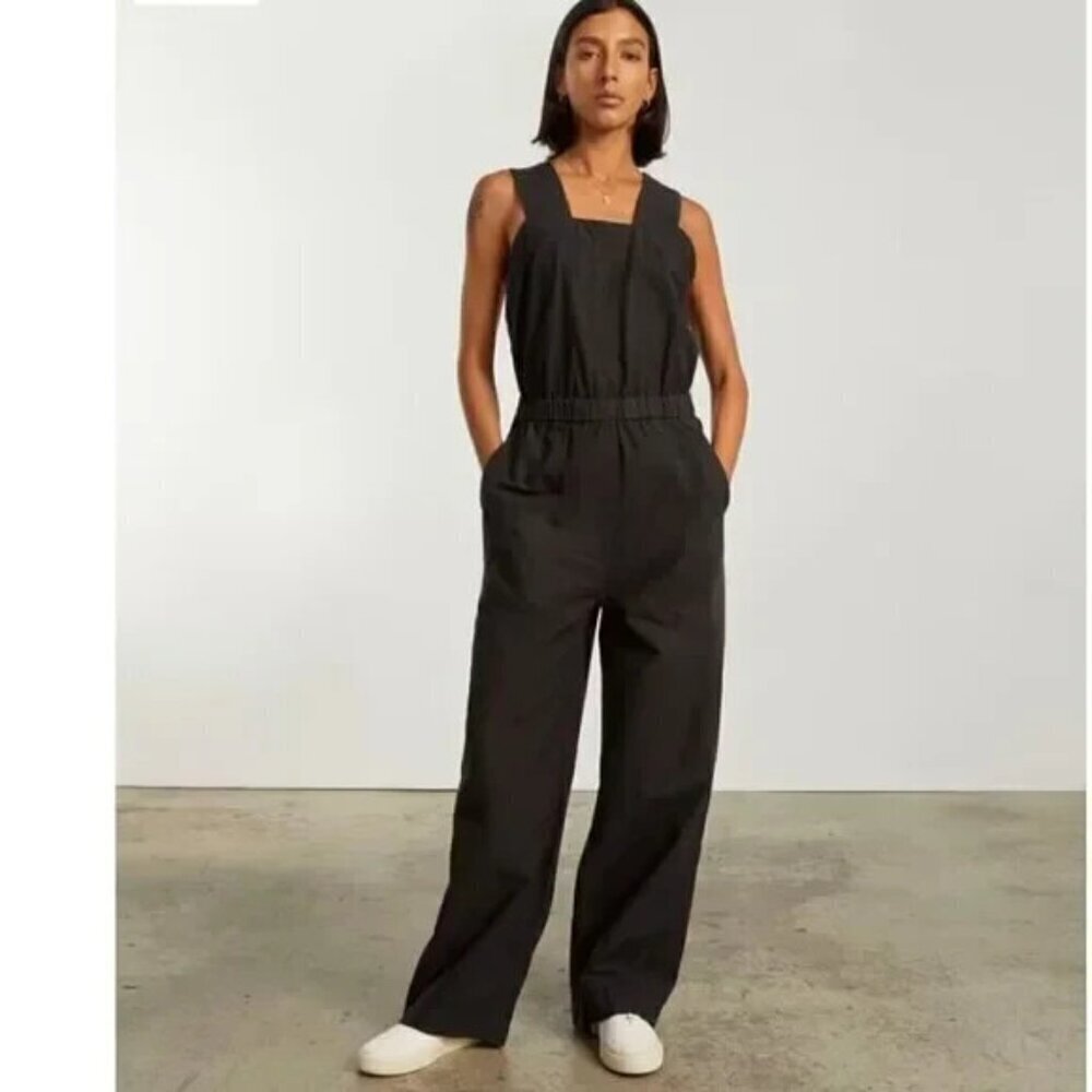 Everlane The Fatigue Apron Black Classic Jumpsuit 14